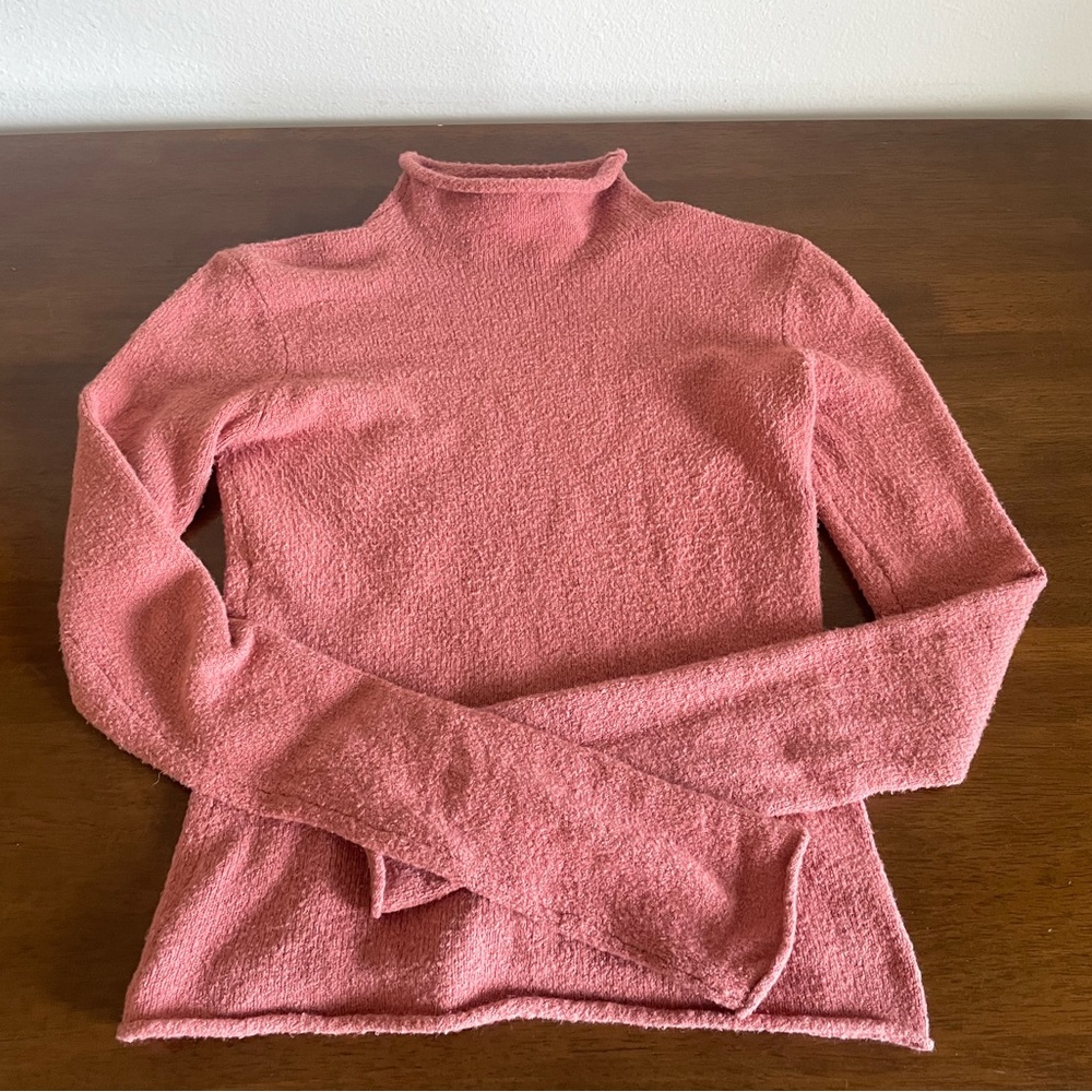 Wilfred Orange Cowl Neck Sweater